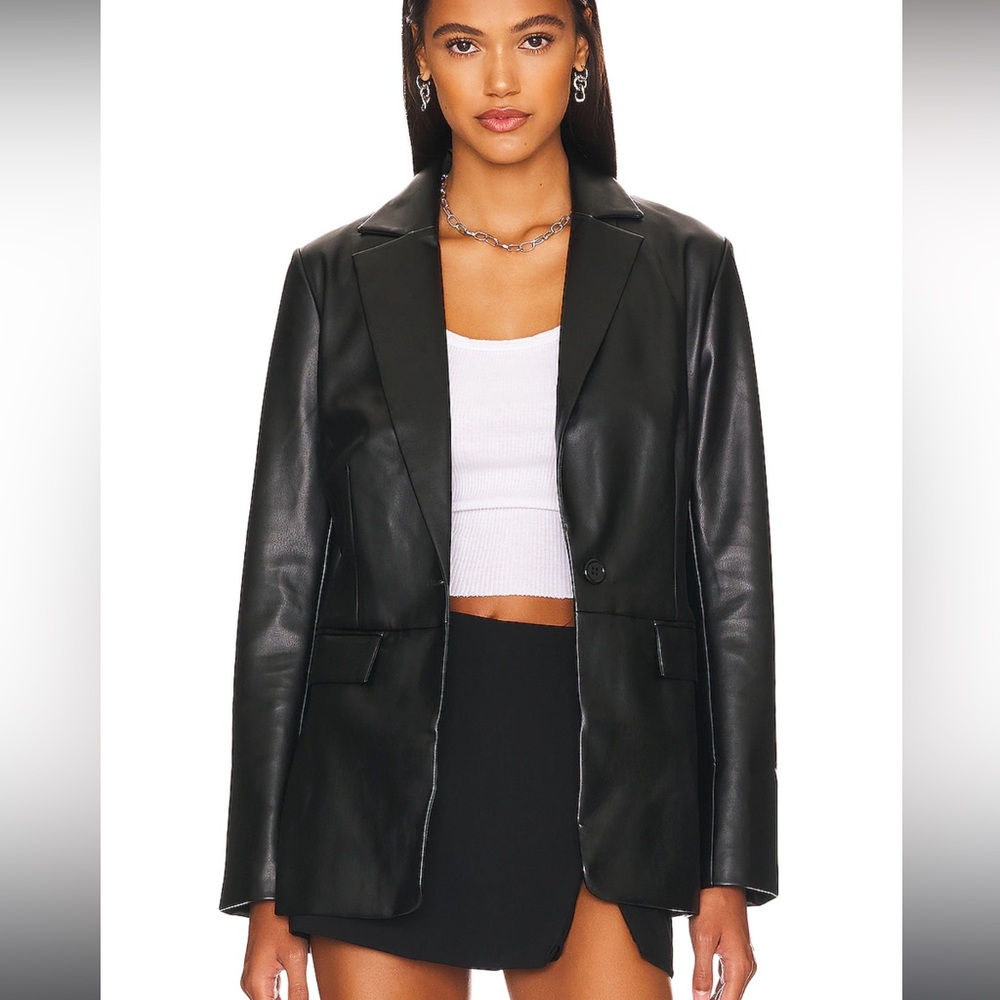 NWT Remi x Revolve SOLD OUT Faux Leather Blazer